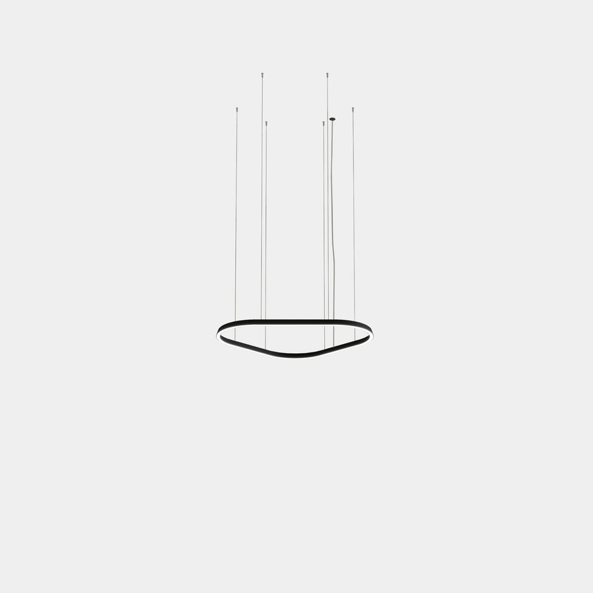 Lámpara de techo colgante LedsC4 Geometric Triangular Mini grande LED 100cm TS6Z-00X9AZRU14