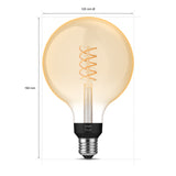 Philips Hue White Bombilla LED globo filament ámbar White E27 7W 871951434302300 550lm - imagen 6