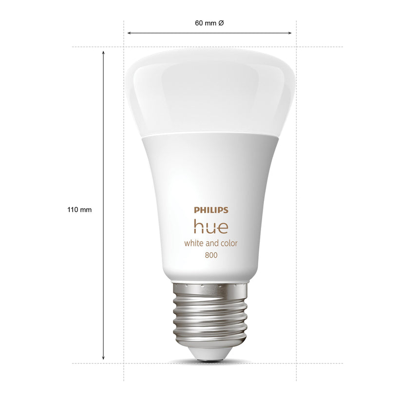Philips Hue White and Color Ambiance Kit de inicio blanco RGBW E27 9W 806lm (2 uds) 32836500 - imagen 8