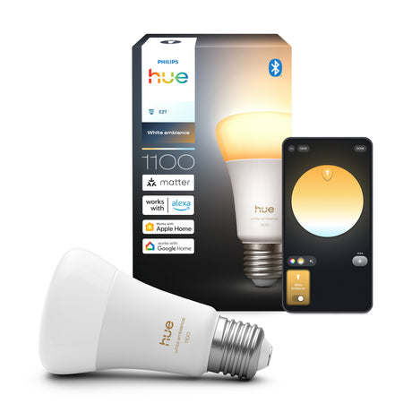 Philips Hue Bombilla White Ambiance E27 8,1W 1100lm 8720169364806