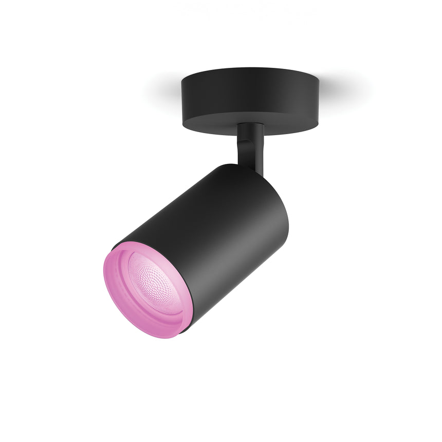 Philips Hue White and Color Ambiance Foco Fugato negro RGBW 4,2W 400lm 8720169319639 - vista alternativa