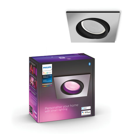 Philips Hue White and Color Ambiance Empotrable centura plata RGBW 4,2W 400lm 8720169319158