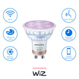 Bombilla LED Dicroica Philips White and color ambiance regulable PAR16 50W GU10 400lm 296800 - vista alternativa