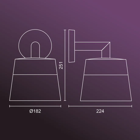 Philips Hue White and Color Ambiance Aplique de pared attract negro RGBW 8W IP44 1746130P7 - imagen 7