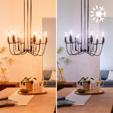 Bombilla de filamento Philips WiZ transparente C35 4,9W E14 470lm 372061