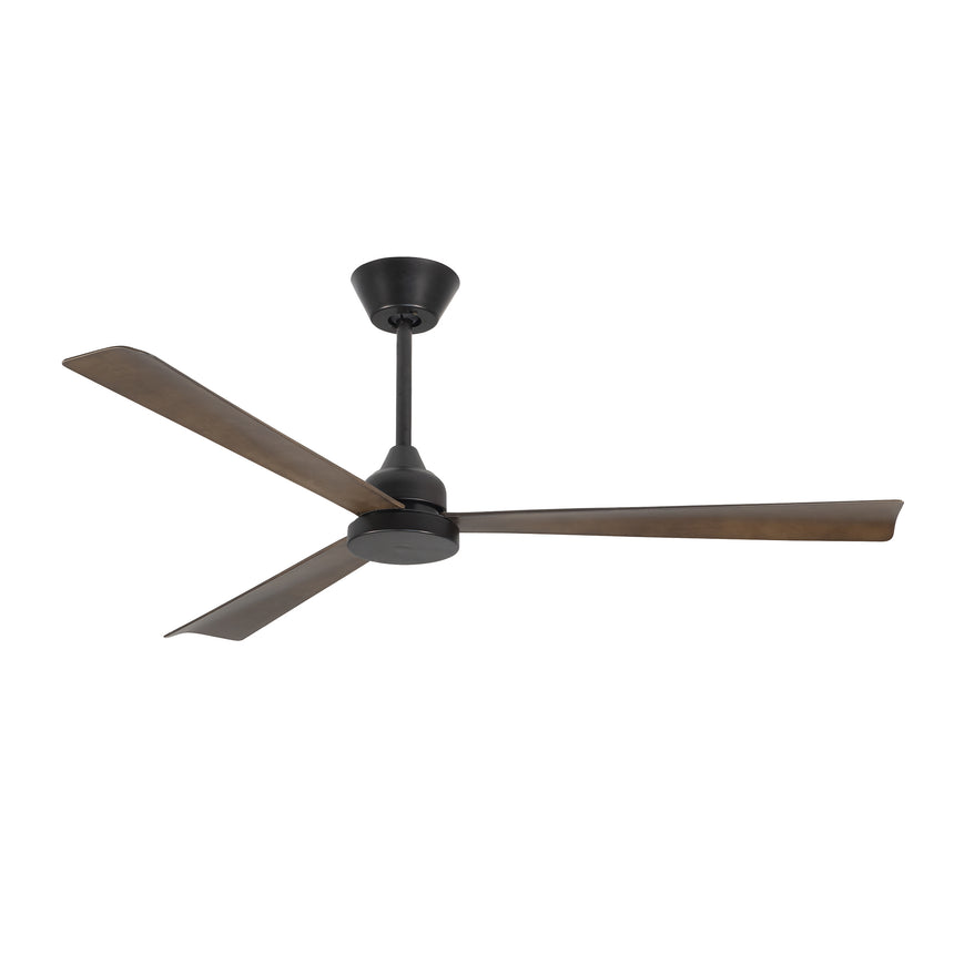 Ventilador de techo LedsC4 Shadow marrón motor DC Ø132cm VE-0093-MAR