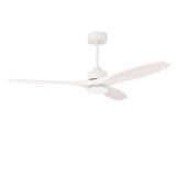 Ventilador de techo LedsC4 Stem Evo blanco con palas blancas motor DC Ø132cm VE-0095-BBL