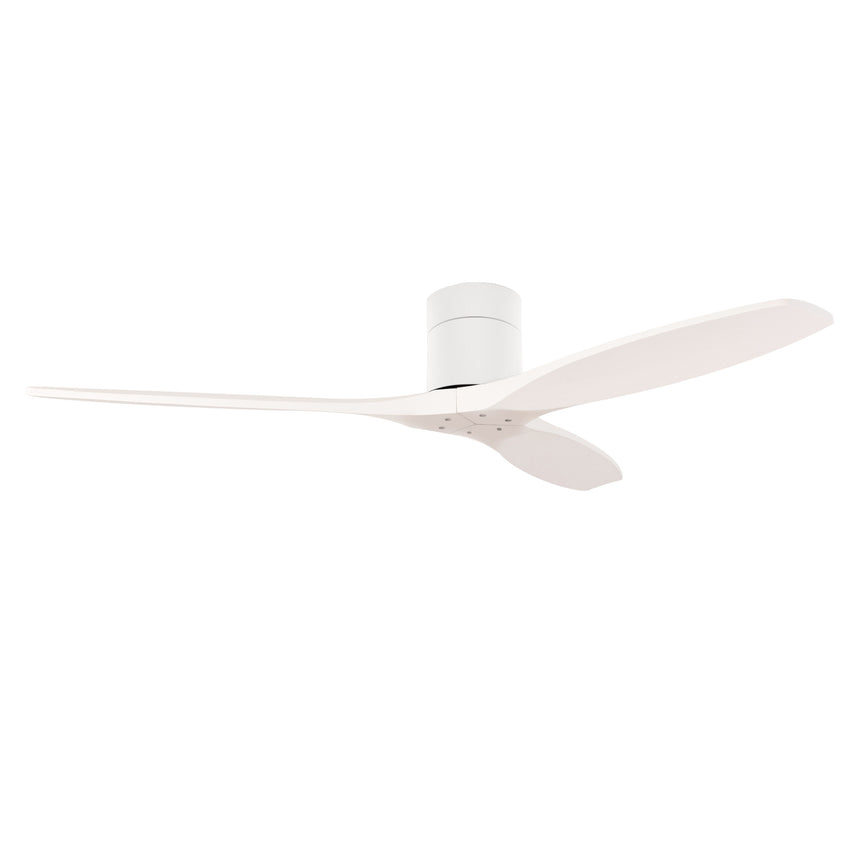 Ventilador de techo LedsC4 Stem Evo tube blanco con palas blancas motor DC Ø132cm VE-0098-BBL