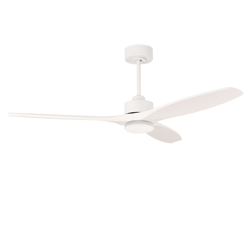 Ventilador de techo LedsC4 Stem Evo blanco con palas blancas motor DC Ø122cm VE-0112-BBL