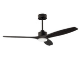 Ventilador de techo LedsC4 Stem Evo negro palas negras motor DC Ø122cm VE-0112-NNE