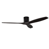Ventilador de techo LedsC4 Stem Evo tube negro palas negras motor DC Ø122cm VE-0115-NNE
