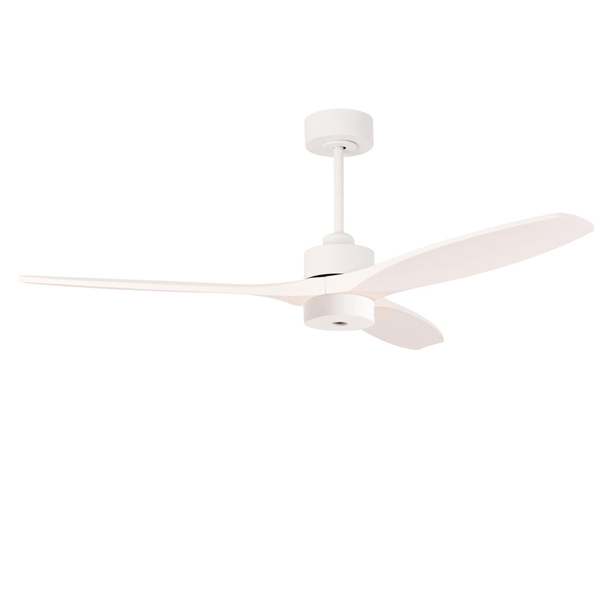 Ventilador de techo LedsC4 Stem Evo play blanco con palas blancas motor DC Ø122cm VE-0120-BBL
