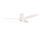 Ventilador de techo LedsC4 Stem Evo tube play blanco con palas blancas motor DC Ø122cm VE-0121-BBL