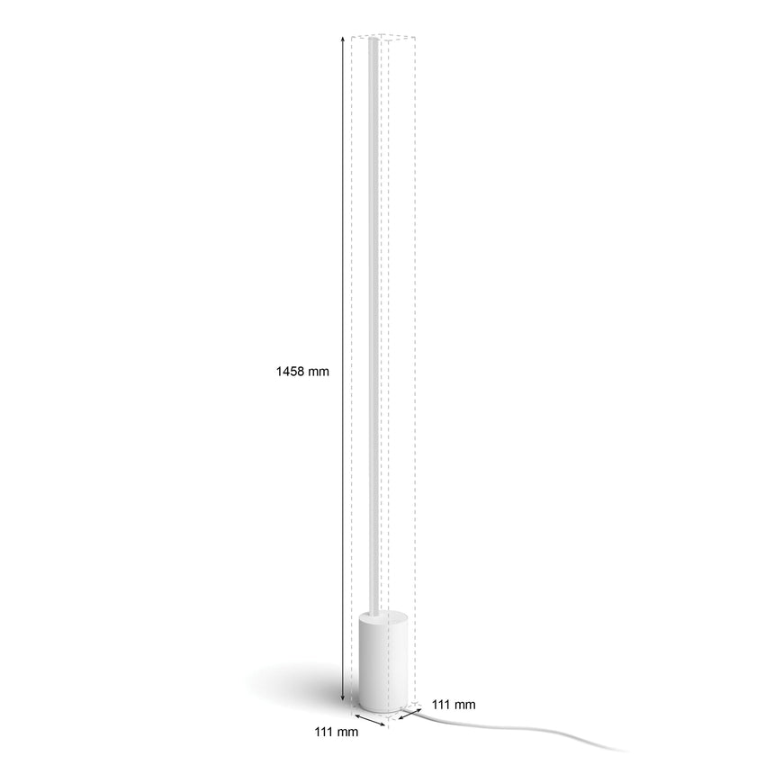 Philips Hue White and Color Ambiance Lámpara de pie signe blanco RGBW 29W 8719514