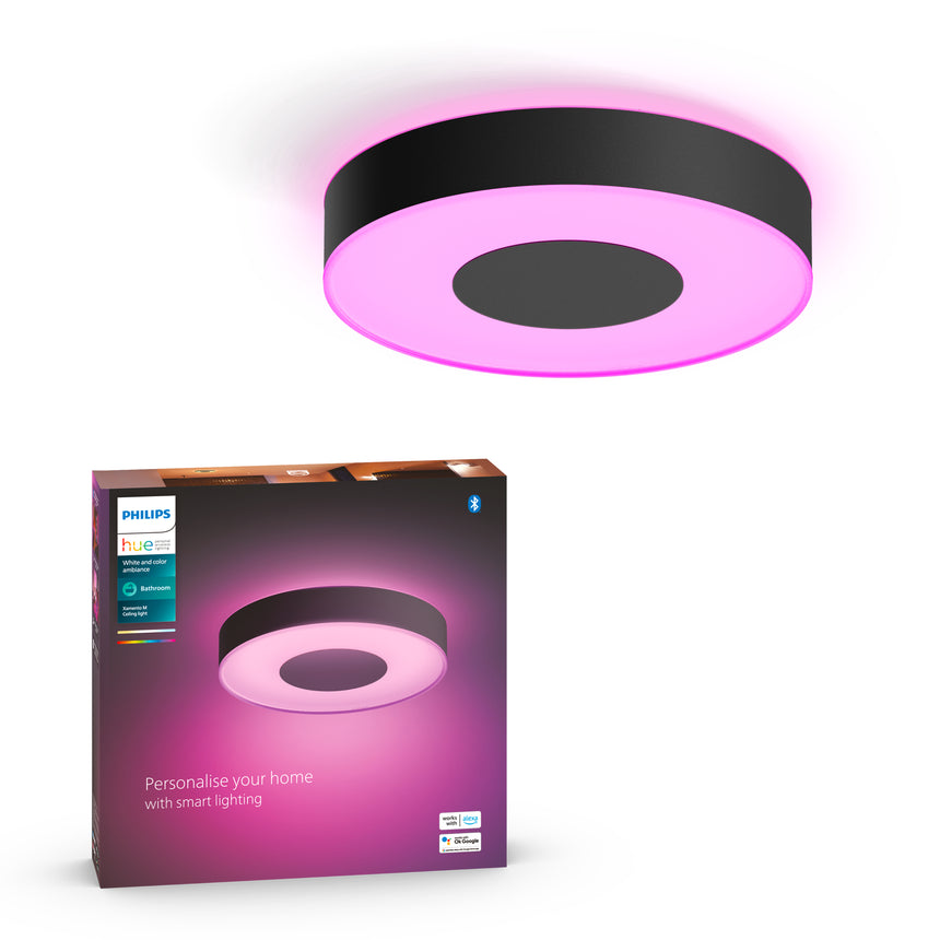 Philips Hue White and Color Ambiance Plafón Xamento negro RGBW 33W IP44 871951445225100 2350lm