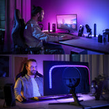 Philips Hue White and Color Ambiance Tira LED Play Gradient transparente RGBW 8719514