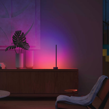 Philips Hue White and Color Ambiance Lámpara de mesa signe negro RGBW 12W 871869617624500 - imagen 3
