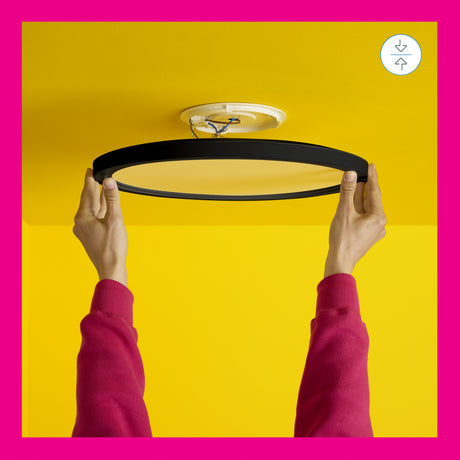 WiZ Plafón SuperSlim Negro RGBW 32W 3750lm 8720169072671 - imagen 10 | Philips