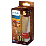 Bombilla de filamento Philips Classic ámbar ST64 25W E27 1800K 250lm 315457