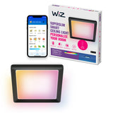 WiZ White and Color Ambiance Plafón Negro RGBW 12W 1600lm 0169077942 | Philips