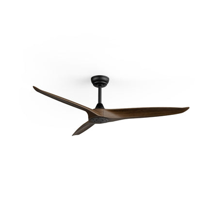 Ventilador de techo Sulion Nova 152cm negro y madera oscura motor DC - 1