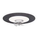 Ventilador de techo con luz Sulion Fono 80cm LED blanco con pantalla gris motor DC CCT - 1
