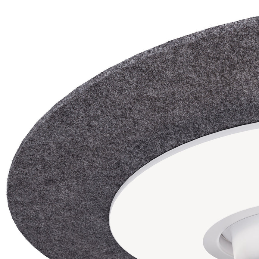 Ventilador de techo con luz Sulion Fono 80cm LED blanco con pantalla gris motor DC CCT - 1