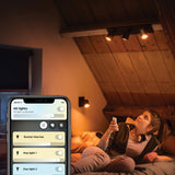 Philips Hue Foco Runner negro White Ambiance 5W 6500K 350lm 33836400