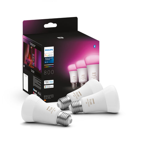 Philips Hue White and Color Ambiance Bombilla RGBW E27 9W 871951432838900 806lm