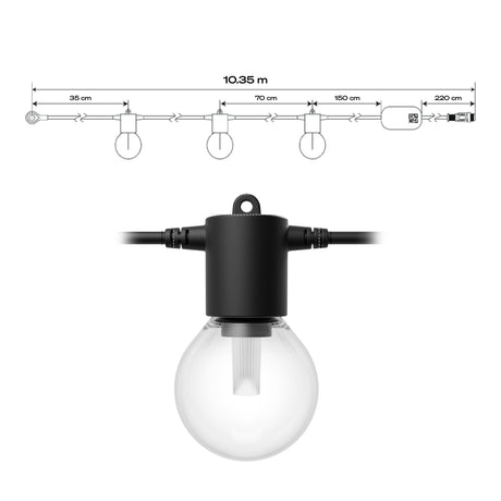 Philips Hue White and Color Ambiance Guirnalda festavia negro RGBW 8,6W IP65 8720169371477 - imagen 9