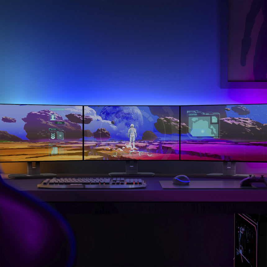 Philips Hue White and Color Ambiance Tira LED Play Gradient transparente RGBW 24W