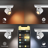 Philips Hue White and Color Ambiance Foco Argenta blanco RGBW 6W 5062231P7 350lm - imagen 5
