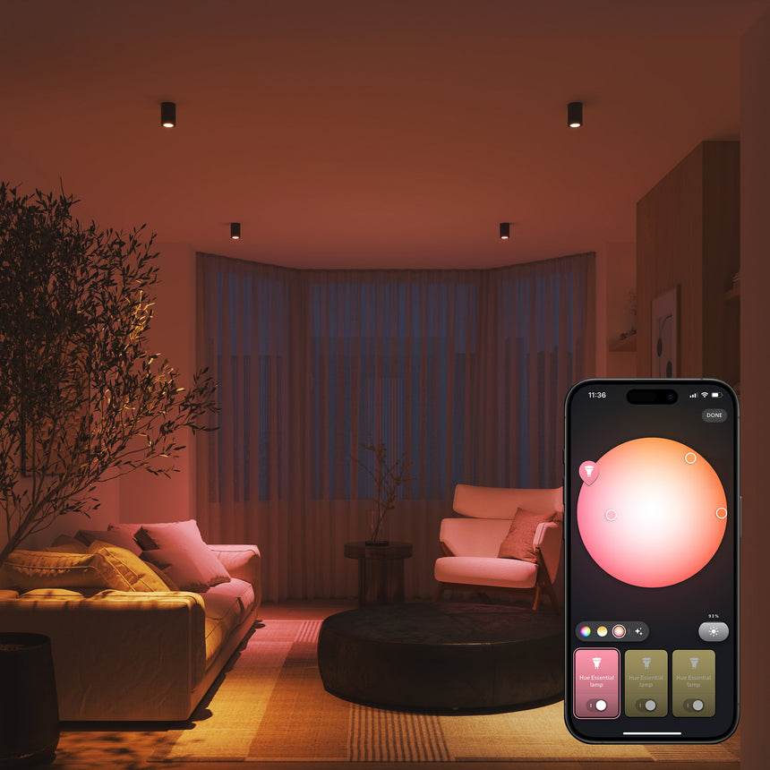 Philips Hue White and Color Ambiance Bombilla dicroica Essential RGBW GU10 4,7W 8720169392427 - imagen 3
