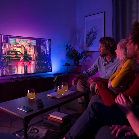 Philips Hue White and Color Ambiance Lámpara de mesa Play negro RGBW 7W 7820130P7 530lm - imagen 4