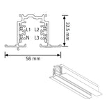 Mantra Carriles Trifasicos CARRIL TRIF.EMPOTRAR 2M BLANCO blanco XTSF42003
