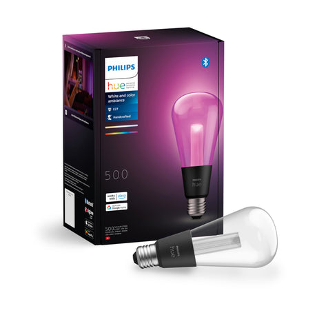 Philips Hue White and Color Ambiance Bombilla Lightguide RGBW E27 6,8W 500lm 41939100