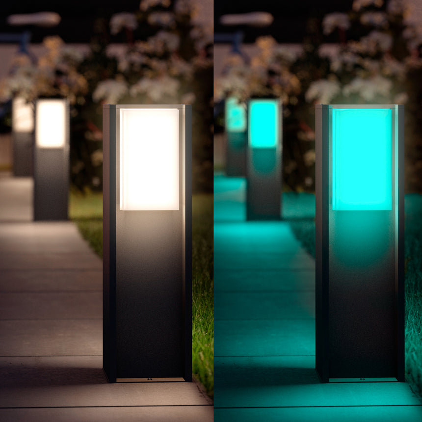 Philips Hue White and Color Ambiance Sobremesa Turaco pedestal grafito RGBW 8,1W IP44 872110311845500