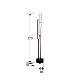 Lámpara de pie de salón Schuller Colette grande LED 3 luces oro rosa y negro 3000K XXL dimensiones