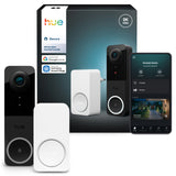 Philips Hue Security Timbre inteligente Secure hue negro IP54 (2 uds) 87201