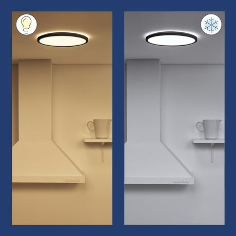 WiZ Plafón SuperSlim Negro 14W 1300lm 33799200 - imagen 7 | Philips