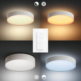 Philips Hue Plafón Enrave blanco White Ambiance 19W 4115931P6 2450lm - imagen 4