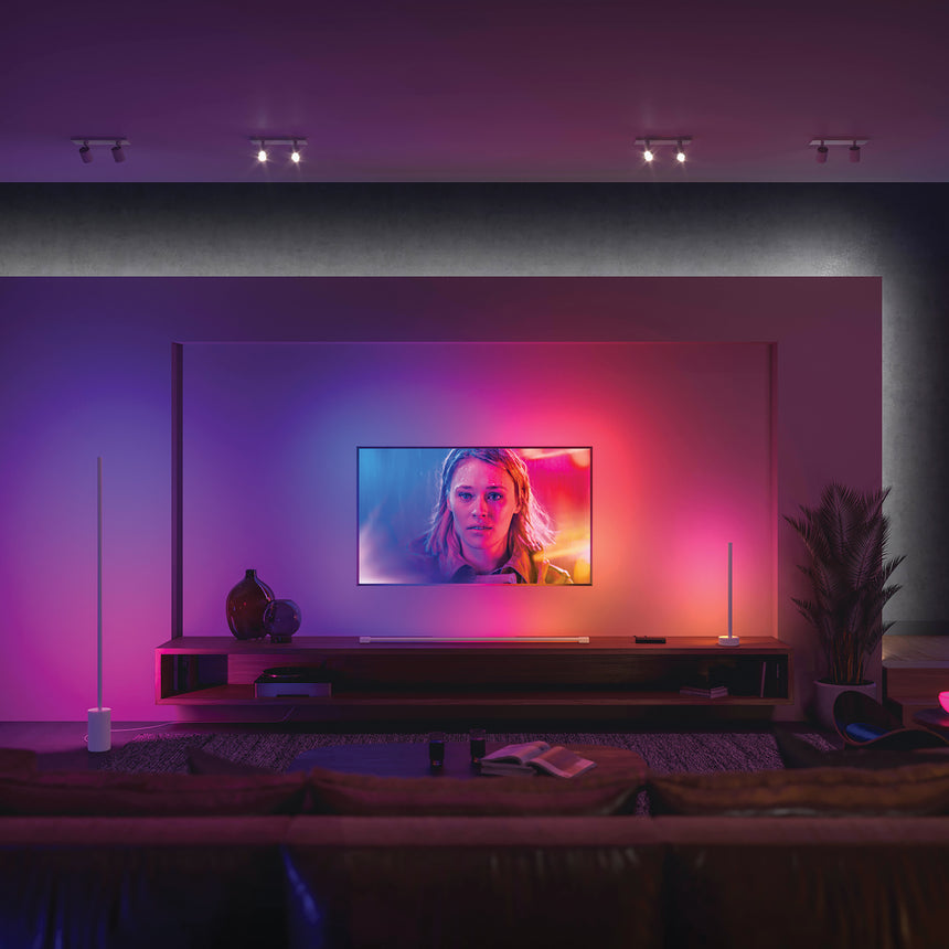Philips Hue White and Color Ambiance Aplique de pared Play blanco RGBW 20W 1800lm 17631300