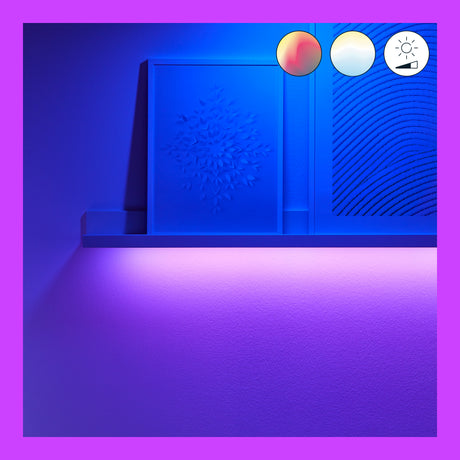 WiZ White and Color Ambiance Tira LED RGBW 13W 840lm 07121600 - imagen 6 | Philips