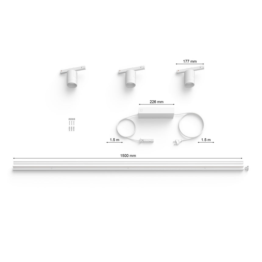 Philips Hue Aplique de pared Perifo blanco RGBW 5W 40786200