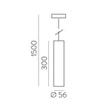 ACB Zoom Lámpara de techo colgante 3764/32 Blanco Texturado, LED GU10 8W, C37640B