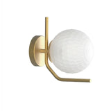 Aplique de pared ACB Maui oro viejo mate con tulipa Parma opal facetada