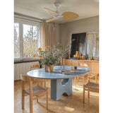 Ventilador de techo con luz Sulion Alma S LED madera blanco apto exterior CCT IP44 6W 2213903