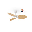 Ventilador de techo con luz Sulion Alma LED madera blanco apto exterior CCT IP44 2308906