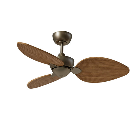 Ventilador de techo Sulion Alma latón, brillo, palas madera media 2248141