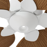 Ventilador de techo con luz Sulion Alma 100cm LED blanco y madera media motor DC CCT — vista 3